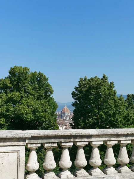 Vista Aérea Florencia Desde Iglesia San Miniato — Foto de Stock