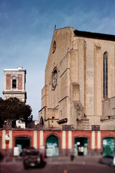 Detay Piazza Del Gesu Napoli Talya — Stok fotoğraf