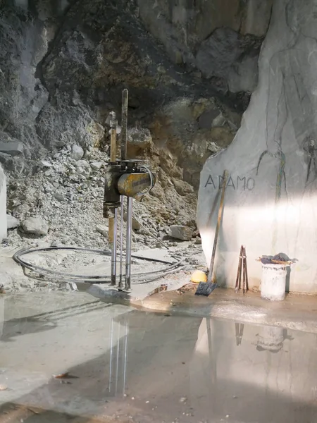 Intérieur Carrière Marbre Dans Carrara Appelé Fanti Scritti — Photo