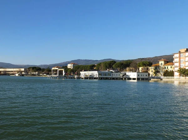 Passignano Sul Trasimeno Piccolo Paese Sull Omonimo Lago Umbria — Foto Stock