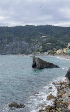 Levanto 'nun La Spezia yakınlarındaki manzarası çok güzel.