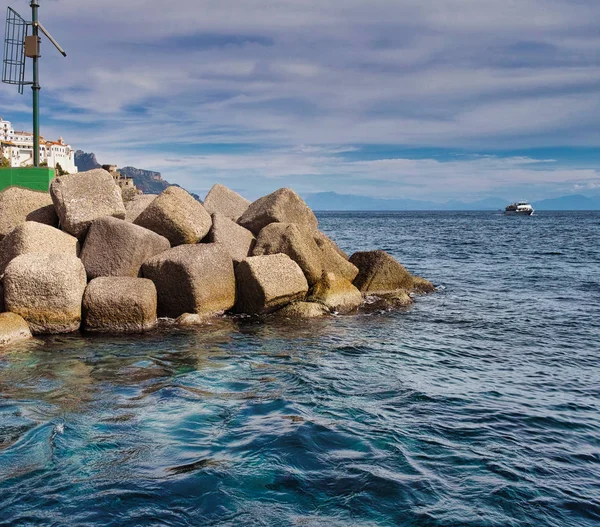 Der Hafen Von Amalfi Kampanien — Stockfoto