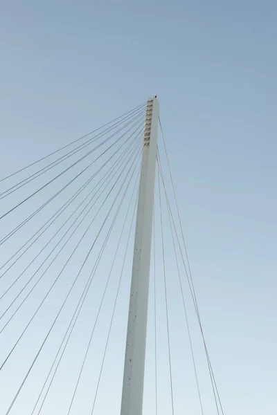 Detalhe Ponte Suspensa Cidade Spezia — Fotografia de Stock