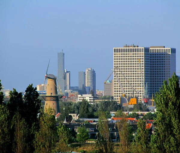 Muy Bonita Vista Rotterdam Una Hermosa Ciudad Holanda — Foto de Stock