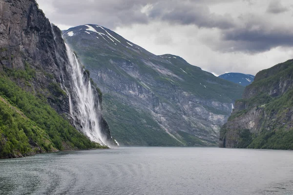 Fotó Norvégia Fjord Nyári Időszámítás — Stock Fotó