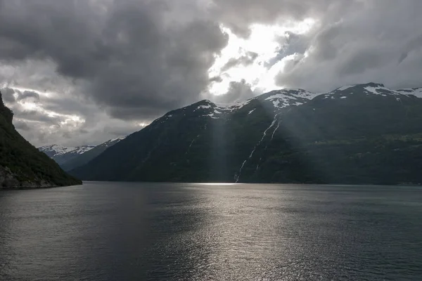 Photo Norwegian Fjord Summer Time — Stock Photo, Image