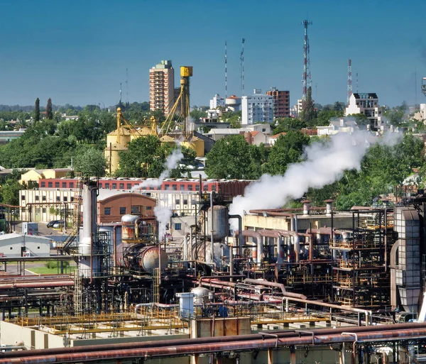 Kuzey Avrupa Daki Kimya Fabrikasının Detayı — Stok fotoğraf