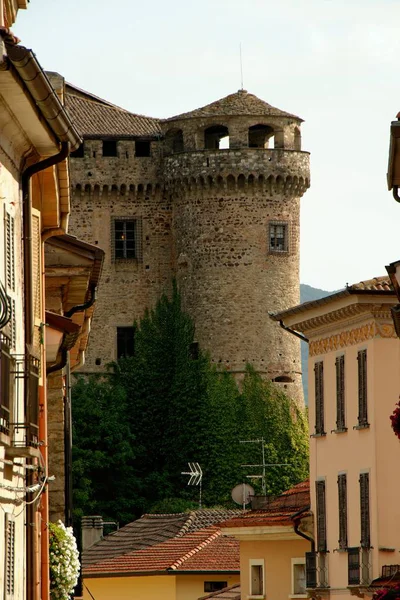 Zamek Miejscowości Bardi Emilii Romanii — Zdjęcie stockowe