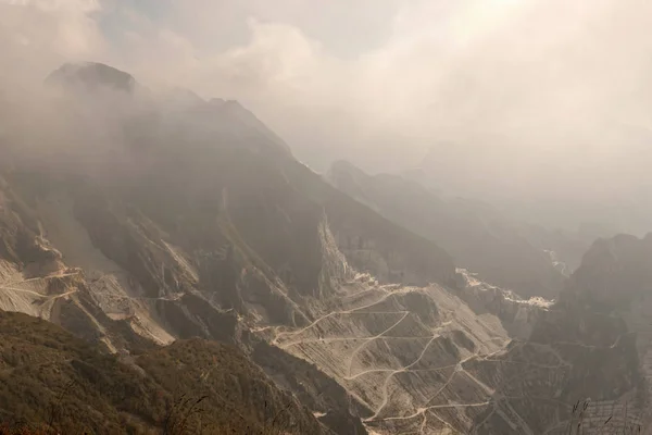 Mramorový Lom Marina Carrara Italy — Stock fotografie