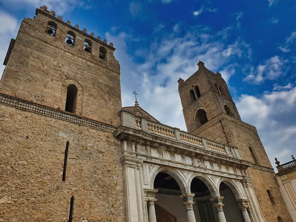 Die Kathedrale Von Monreale Ist Eines Der Größten Beispiele Normannischer — Stockfoto