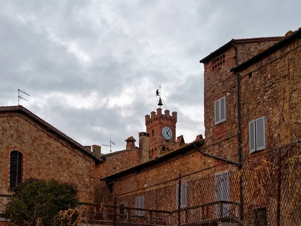 Very Nice View Pienza Medieval Village Val Orcia Italy — стоковое фото