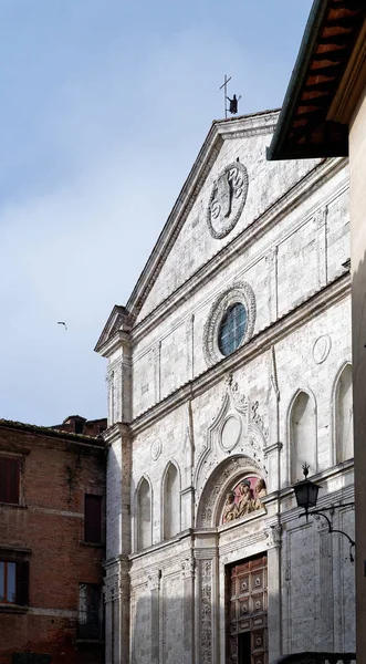 Sehr Schöner Blick Auf Montepulciano Val Orcia Italien — Stockfoto