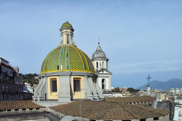 Bonita Iglesia Naples Italia — Foto de Stock