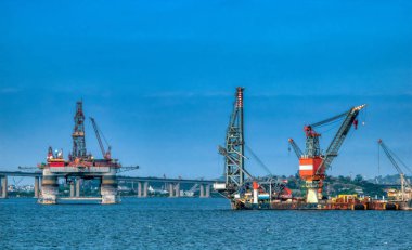 Rio de Janeiro Guanabara Bay sondaj platformu