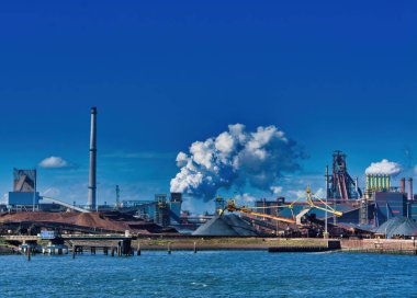 çalışma için kömür kullanan elektrik santrali