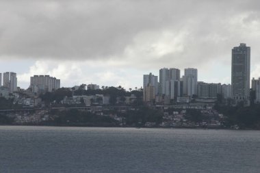 salvador de bahia skyline in summer time