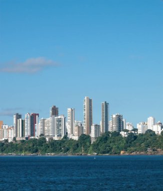 salvador de bahia skyline in summer time