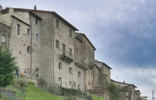 Virgoletta uma pequena aldeia medieval perto de aulla em lunigiana — Fotografia de Stock