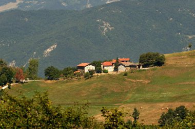 Berceto ve Emilia Romagna küçük köyün yakınında yer