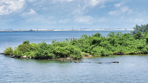 Sehr schöner Blick auf lagos in westafrika — Stockfoto