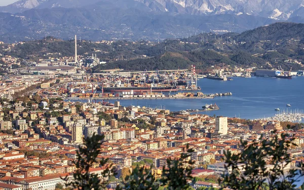 Aerial view of la spezia — Stock Photo, Image