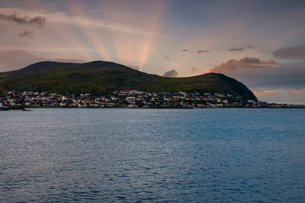 Schöne Küstenlinie Norwegen Sommer — Stockfoto