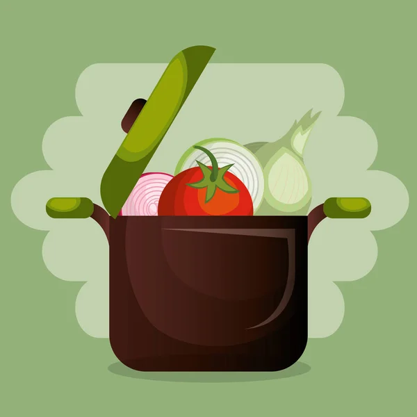 Свіжі овочі здорова їжа — стоковий вектор