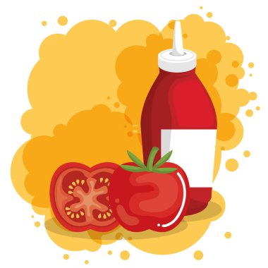 domates ve ketçap şişeleri