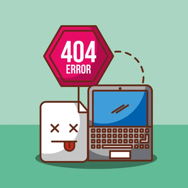 404 error page not found — Stock Vector