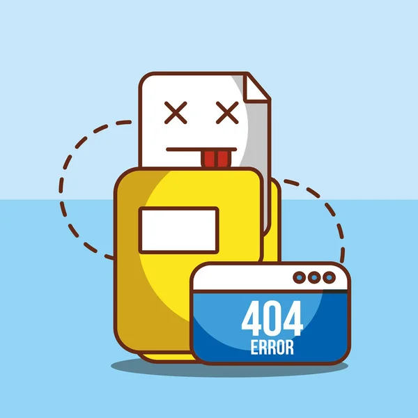 404 foutpagina niet gevonden — Stockvector