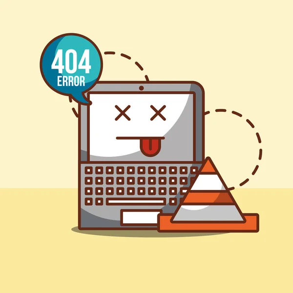 Pagina di errore 404 non trovata — Vettoriale Stock
