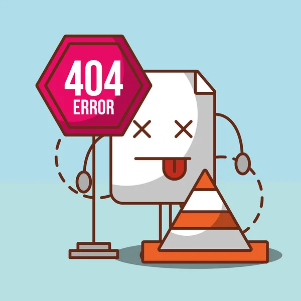 Página de erro 404 não encontrada — Vetor de Stock