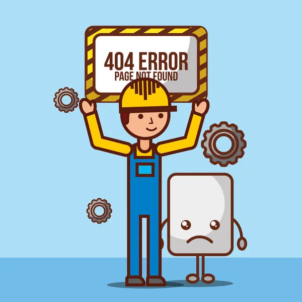 404 foutpagina niet gevonden — Stockvector