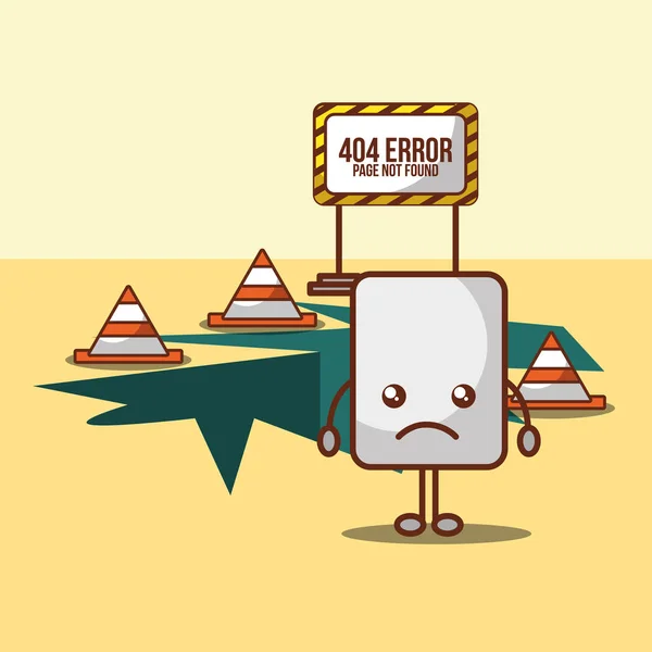 404 felsida hittades inte — Stock vektor