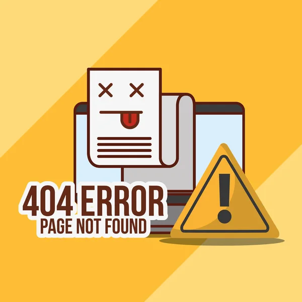 Pagina di errore 404 non trovata — Vettoriale Stock