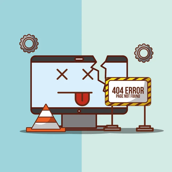 404 felsida hittades inte — Stock vektor