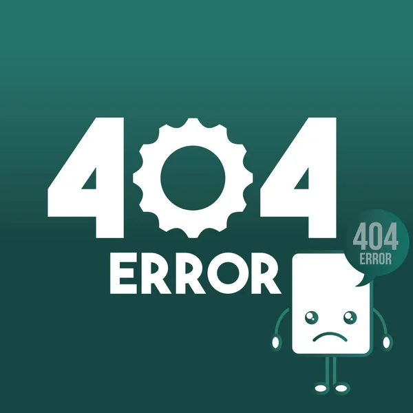 404 nie znaleziono strony błędu — Wektor stockowy