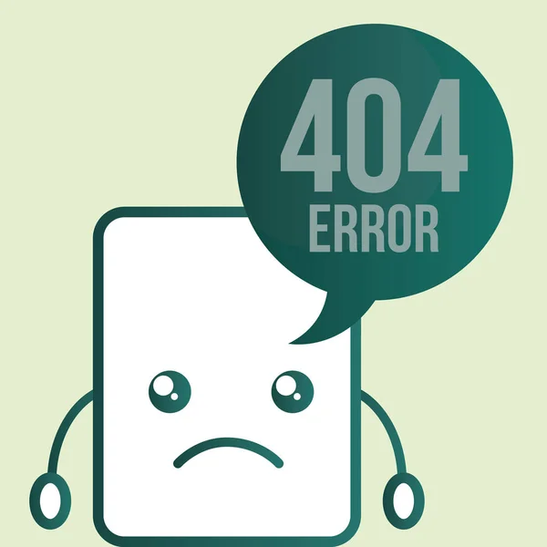 404 página de error no encontrada — Archivo Imágenes Vectoriales