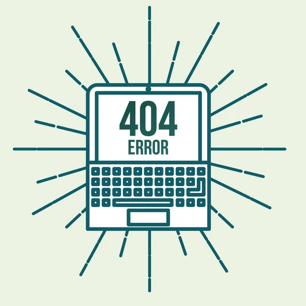 Pagina di errore 404 non trovata — Vettoriale Stock