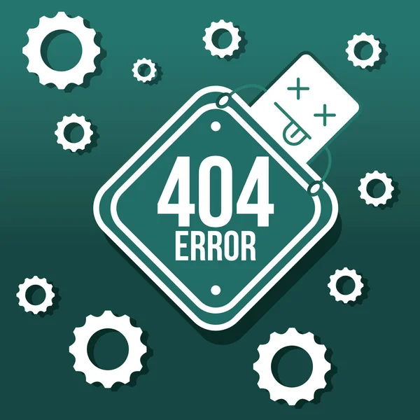 404 Fehlerseite nicht gefunden — Stockvektor