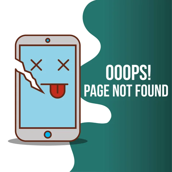 Página de erro 404 não encontrada —  Vetores de Stock