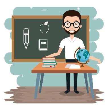 adam öğretmen sınıfta