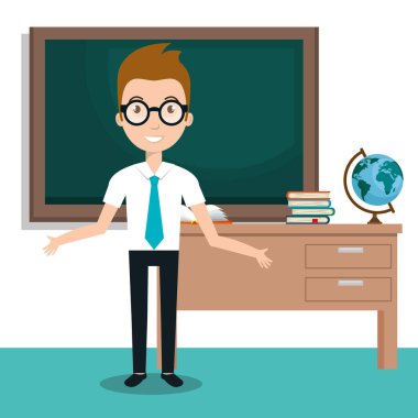 adam öğretmen sınıfta