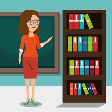 kadın öğretmen sınıfta