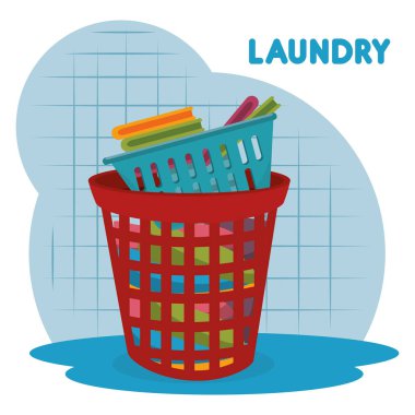 Giysi plastik sepet Çamaşırhane servisi