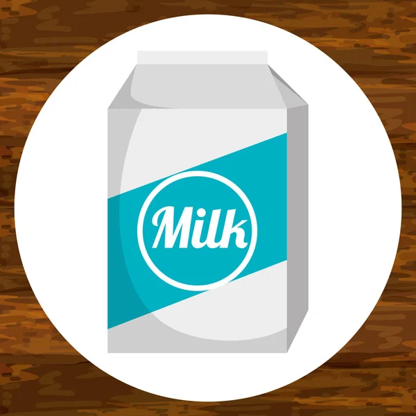 Mléko izolované ikonu — Stockový vektor