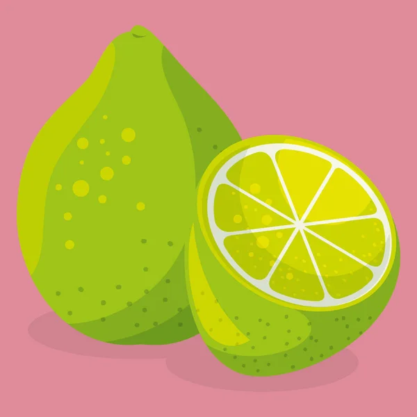 Citron frais fruits aliments sains — Image vectorielle