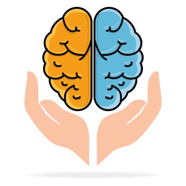 Yaratıcı beyin fikir kavramı vektör çizim tasarım