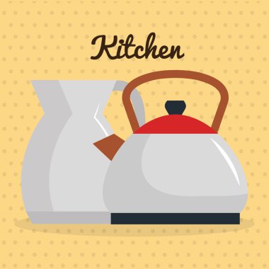 Mutfak çaydanlıklar kap simgesi