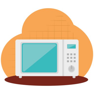 Mutfak fırın mikrodalga kap simgesi